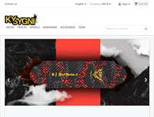 Tablet Screenshot of kysygnilongboards.com